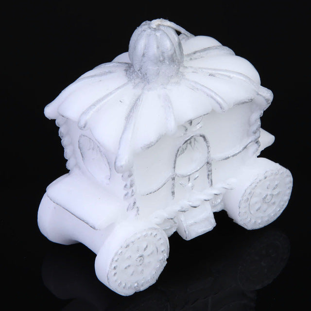 Elegant Pumpkin Carriage Candle