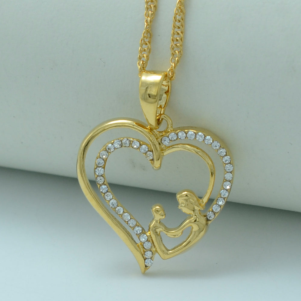Heart Mum & Baby Necklaces