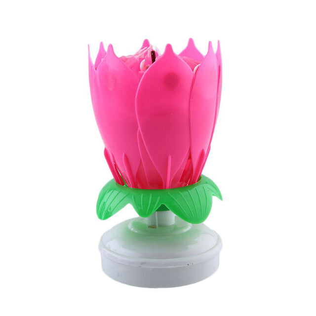 Beautiful Blossom Lotus Flower Candle