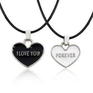 Double Heart Couple Necklace
